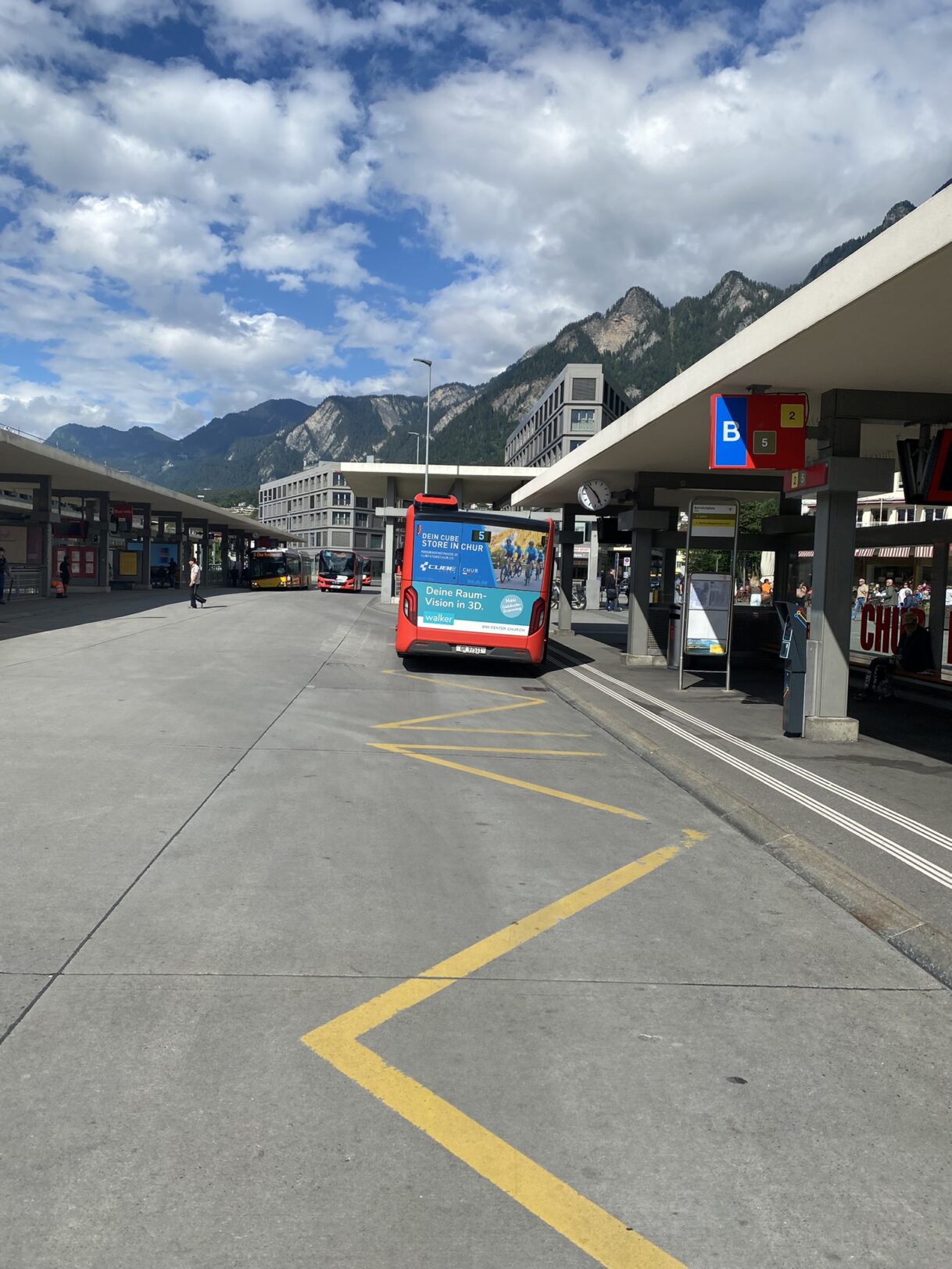 Werben auf dem Bahnhofplatz und in der ganzen Region